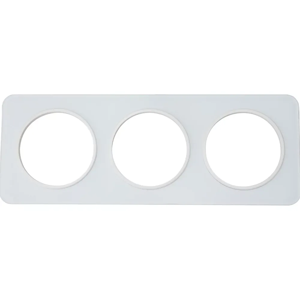 Jacobsen Plaque de finition triple Espen verre blanc à assembler