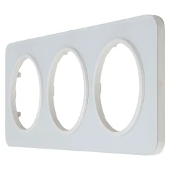 Jacobsen Plaque de finition triple Espen verre blanc à assembler