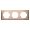 Legrand Plaque de finition triple Céliane Métal Copper