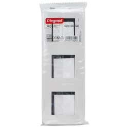 Legrand Plaque de finition 3x2 modules Mosaïc 0 994 75 coloris blanc l.224 x P.9 x H.82 mm
