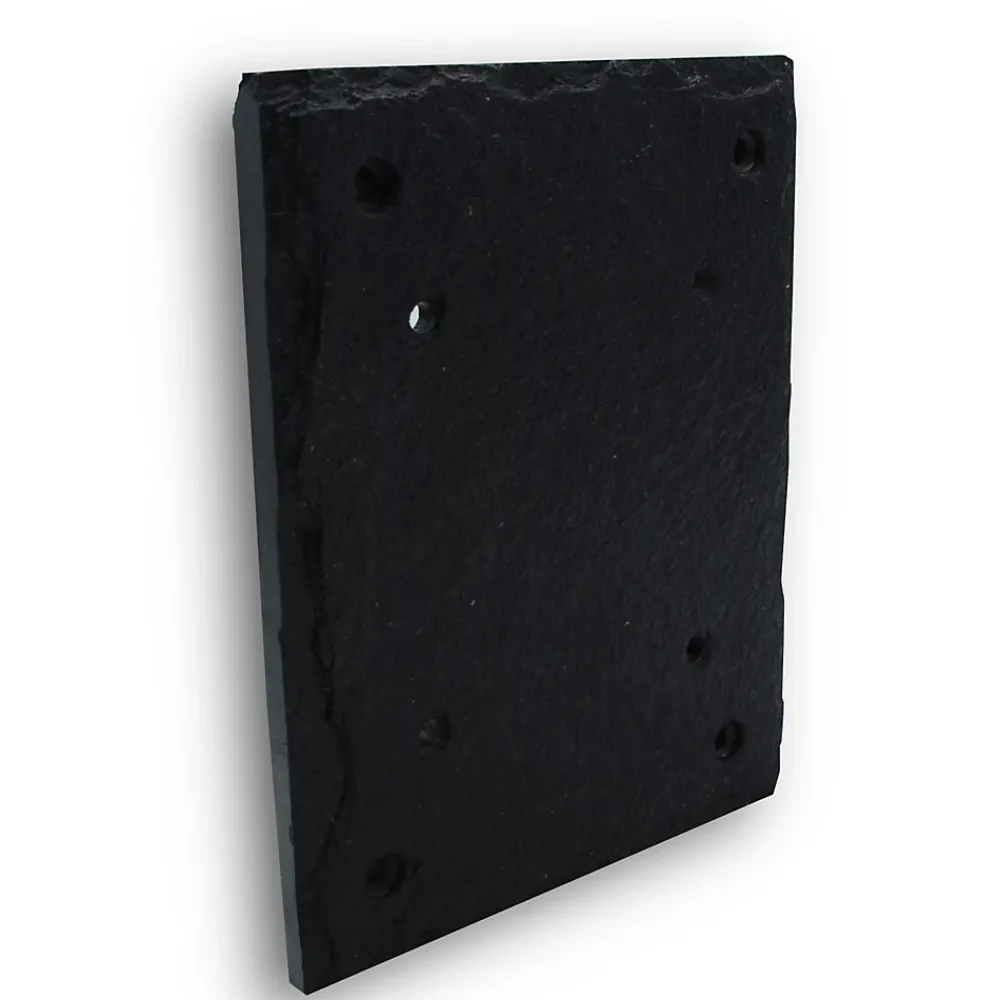 Chapuis Plaque de numéro de rue, en schiste, noir, L.15 x l.18,5 cm, CIXA11