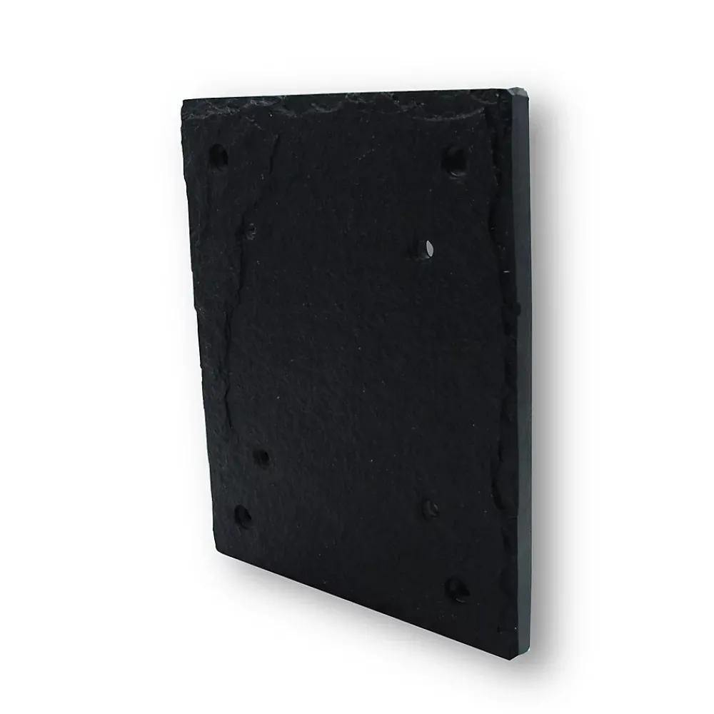 Chapuis Plaque de numéro de rue, en schiste, noir, L.15 x l.18,5 cm, CIXA11