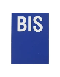 Thirard Chiffre Et Lettre Pour Maison-Plaque de signalisation BIS, marquage blanc sur fond bleu, panneau PVC adhésif, 65x90mm -