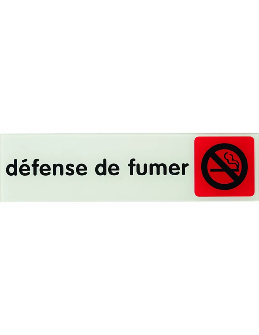 Thirard Panneau De Signalisation-Plaque de signalisation Défense de fumer, plexiglass adhésif, 170x45mm -