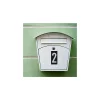 Thirard Plaque de signalisation 2, marquage blanc sur fond noir, panneau ABS à visser, 56x120mm -