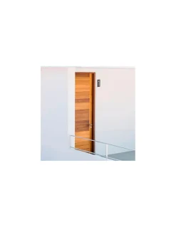 Thirard Plaque de signalisation 1, marquage blanc sur fond noir, panneau ABS à visser, 56x120mm -