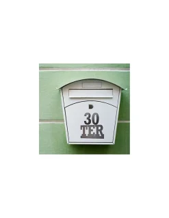 Thirard Plaque de signalisation TER, alliage à visser, hauteur 80mm, noir -