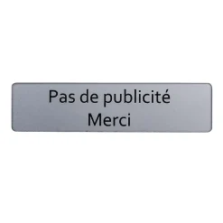Renz Plaque "Pas de publicité, Merci"