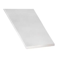 Profilé-Plat aluminium anodisé coloris inox 50 x 3 mm, 2 m