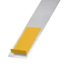 CQFD Plat aluminium anodisé incolore adhésif 40 x 2 mm, 1.30 m