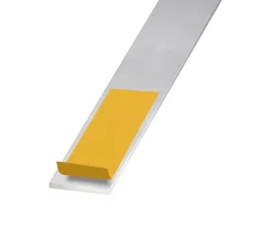 CQFD Plat aluminium anodisé incolore adhésif 40 x 2 mm, 1.30 m