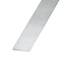 Profilé-Plat aluminium brut 15 x 2 mm, 2 m Argent