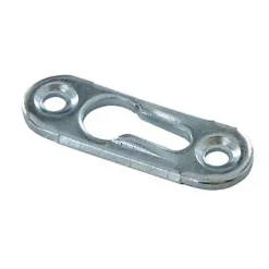 Diall Platine boutonnière Acier zingué H. 52 x l. 12 mm