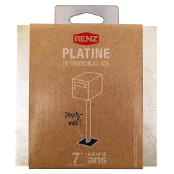 Renz Support De Boîte Aux Lettres-Platine de fixation au sol pour pied elliptique