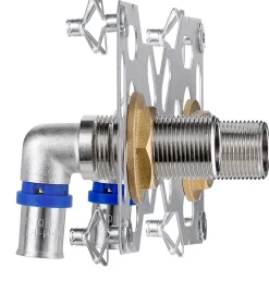 Fixsystem Tube Et Raccord Multicouche-Platine double cloison multicouche à sertir Ø20 mm Noyon et Thielbault