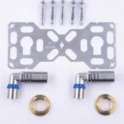 Fixsystem Tube Et Raccord Multicouche-Platine double cloison multicouche à sertir Ø20 mm Noyon et Thielbault