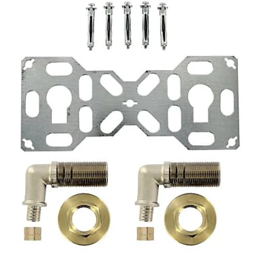 Noyon et Thiebault Platine double à glissement pour robinet Ø16 mm