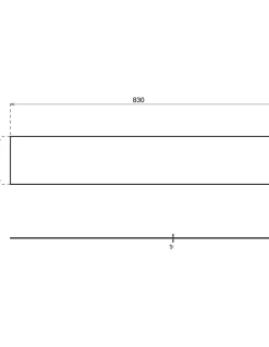 Thirard Plinthe de bas de porte, aluminium, 150x830 mm, avec adhésif -