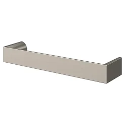 GoodHome Poignée de meuble Droit Dotz effet nickel satin gris l.104mm x l.14mm x H. 26mm entraxe 96mm