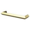 GoodHome Poignée de meuble Droit Keri effet laiton satin doré l.106mm x l.11mm x H. 27mm entraxe 96mm