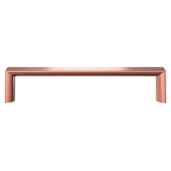 GoodHome Poignée de meuble Droit Dotz doré l.135mm x l.12mm x H. 26mm entraxe 128mm
