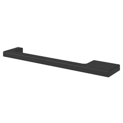 GoodHome Poignée de meuble Droit Skej aluminium mat noir l.158mm x l.7mm x H. 30mm entraxe 128mm