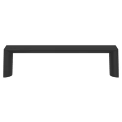 GoodHome Poignée De Meuble-Poignée de meuble Droit Dotz mat noir l.104mm x l.14mm x H. 26mm entraxe 96mm