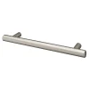 GoodHome Poignée de meuble en T Dizel acier effet nickel satin gris l.168mm x l.12mm x H. 35mm entraxe 128mm