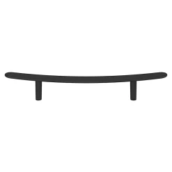 GoodHome Poignée de meuble en T Meham mat noir l.220mm x l.20mm x H. 35mm entraxe 128mm