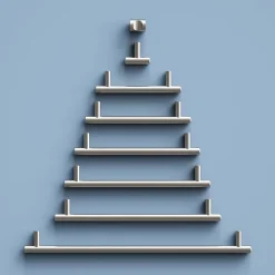 GoodHome Poignée De Meuble-Poignée de meuble en T Dizel acier effet nickel satin gris l.136mm x l.12mm x H. 35mm entraxe 96mm
