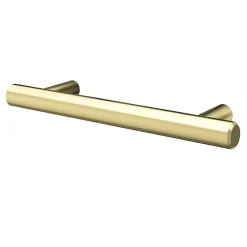 GoodHome Poignée de meuble en T Dizel acier effet laiton satin doré l.136mm x l.12mm x H. 35mm entraxe 96mm
