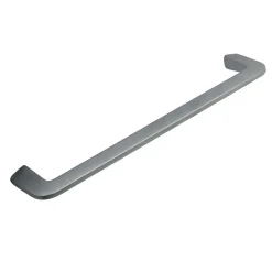 Hardwarexchange Poignée de meuble en zamac finition chrome mat e 320 mm avec vis incluses