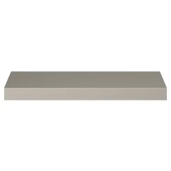 GoodHome Poignée De Meuble-Poignée de meuble Incurvé Skej aluminium effet nickel satin gris l.120mm x l.19mm x H. 35mm entraxe 96mm