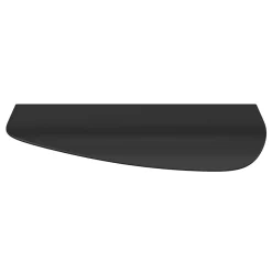 GoodHome Poignée De Meuble-Poignée de meuble Incurvé Mehaban mat noir l.120mm x l.44mm x H. 13mm entraxe 96mm