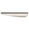 GoodHome Poignée de meuble Incurvé Mehaban effet nickel satin gris l.170mm x l.44mm x H. 18mm entraxe 128mm