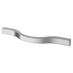 GoodHome Poignée De Meuble-Poignée de meuble nœud Primel mat blanc l.114mm x l.11mm x H. 27mm entraxe 96mm