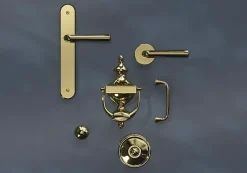 GoodHome Poignée De Meuble-Poignée de meuble nœud Tudy Laiton effet laiton doré l.110mm x H. 15mm entraxe 96mm