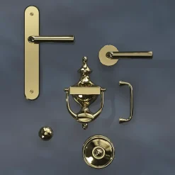 GoodHome Poignée De Meuble-Poignée de meuble nœud Tudy Laiton effet laiton doré l.110mm x H. 15mm entraxe 96mm
