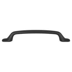 GoodHome Poignée de meuble nœud Govlin aluminium mat noir l.164mm x l.20mm x H. 24mm entraxe 128mm