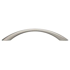 GoodHome Poignée de meuble nœud Primel effet nickel satin gris l.160mm x l.9mm x H. 27mm entraxe 128mm