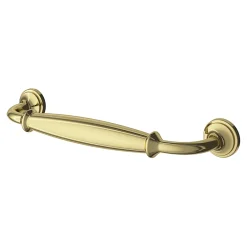 GoodHome Poignée de meuble nœud Ruis effet laiton doré l.148mm x l.20mm x H. 38mm entraxe 128mm