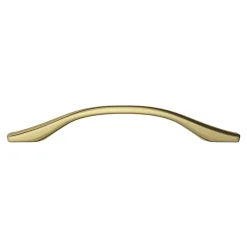 GoodHome Poignée De Meuble-Poignée de meuble nœud Ruis effet laiton doré l.169mm x l.10mm x H. 25mm entraxe 128mm