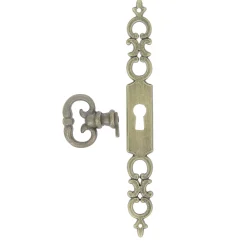 Poignée de meuble Rohan effet laiton satin doré l.141mm x H. 16mm entraxe 128mm