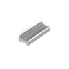 Niubo Poignée De Meuble-Poignée en aluminium avec finition anodisée mat, dimensions: 44x9x17mm et inserts: 32mm-
