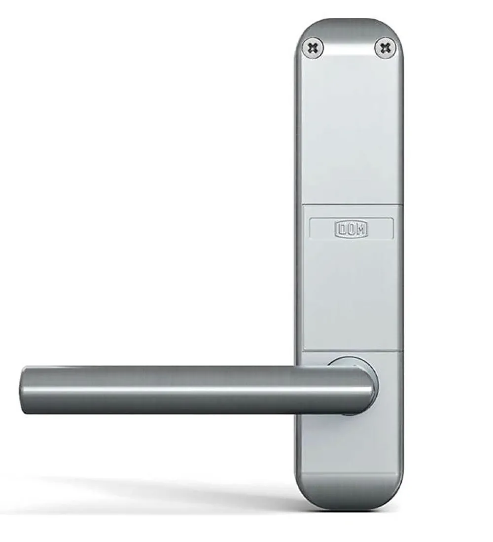 Autres Serrure Connectée-Poignée électronique serrure à code Easykey DOM serrure inox porte intérieure 50 mm sans clé