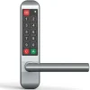 Autres Serrure Connectée-Poignée électronique serrure à code Easykey DOM serrure inox porte intérieure 35 mm sans clé