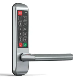 Autres Poignée électronique serrure à code Easykey DOM serrure inox porte intérieure 45 mm sans clé