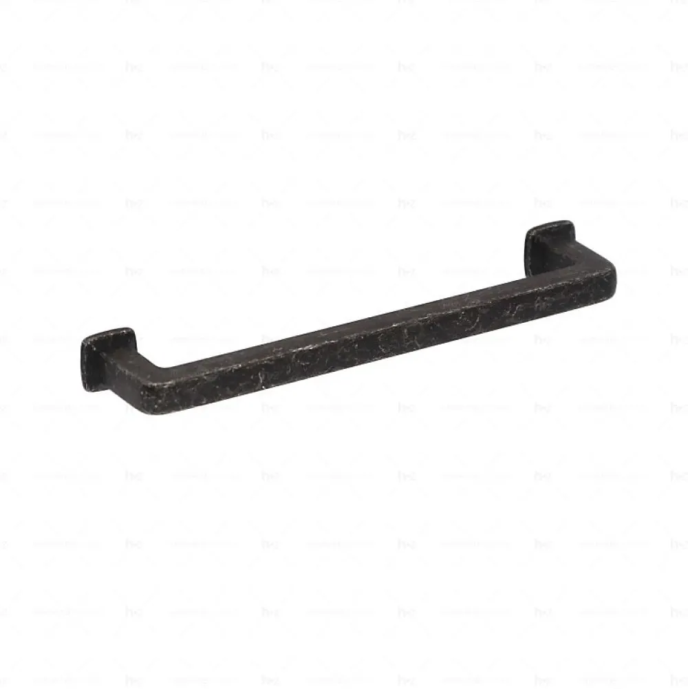 Hardwarexchange Poignée pour meubles en zamac Entraxe 128 Fer noir vintage
