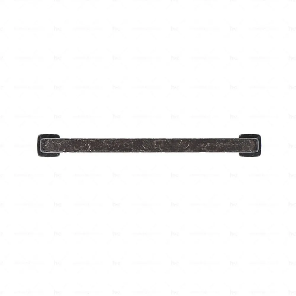 Hardwarexchange Poignée pour meubles en zamac Entraxe 128 Fer noir vintage