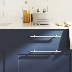 Vidaxl Poignée De Meuble-Poignées d armoire 10 pcs argenté 192 mm acier inoxydable